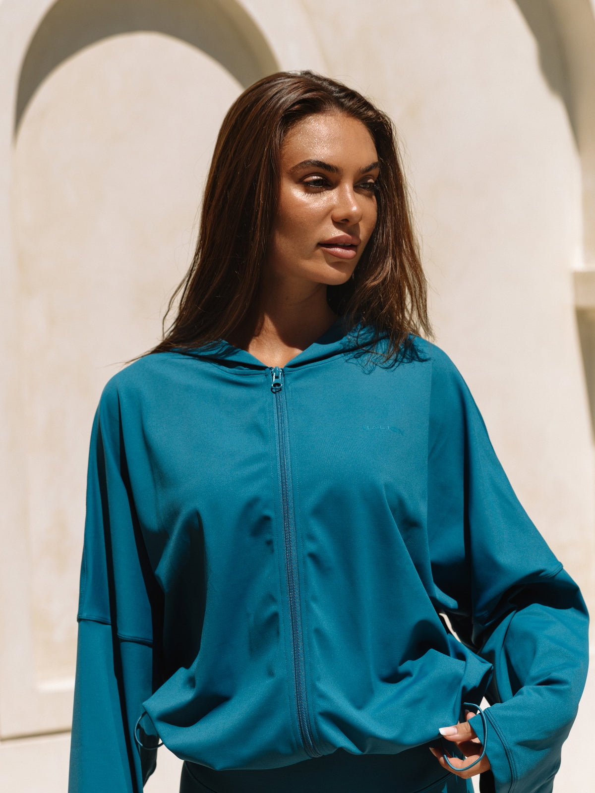 Studio Flow Jacket Deep Fjord forfra
